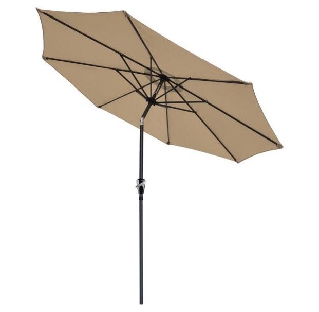 Tilting garden parasol BASIC SUN 300 beige