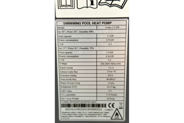 WÄRMEPUMPE MINI-25 - 2.5 kW/ 2 m³/h *beschädigter Karton*