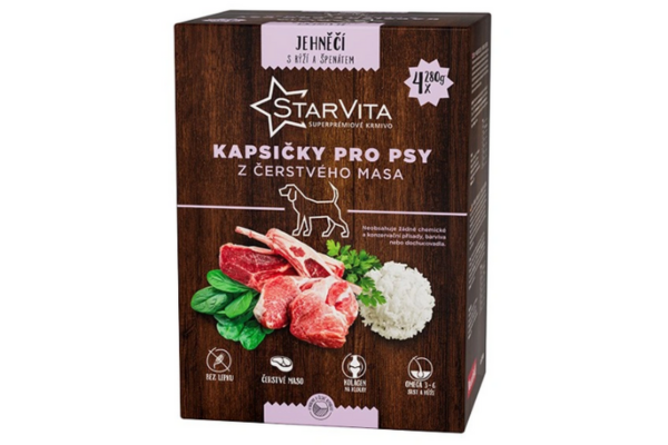 Dog pocket Lamb mit rice und spinach 4 x 280 g