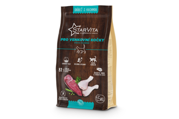 StarVita granules für Outdoor Cats - 1,5 kg (duck&chicken)