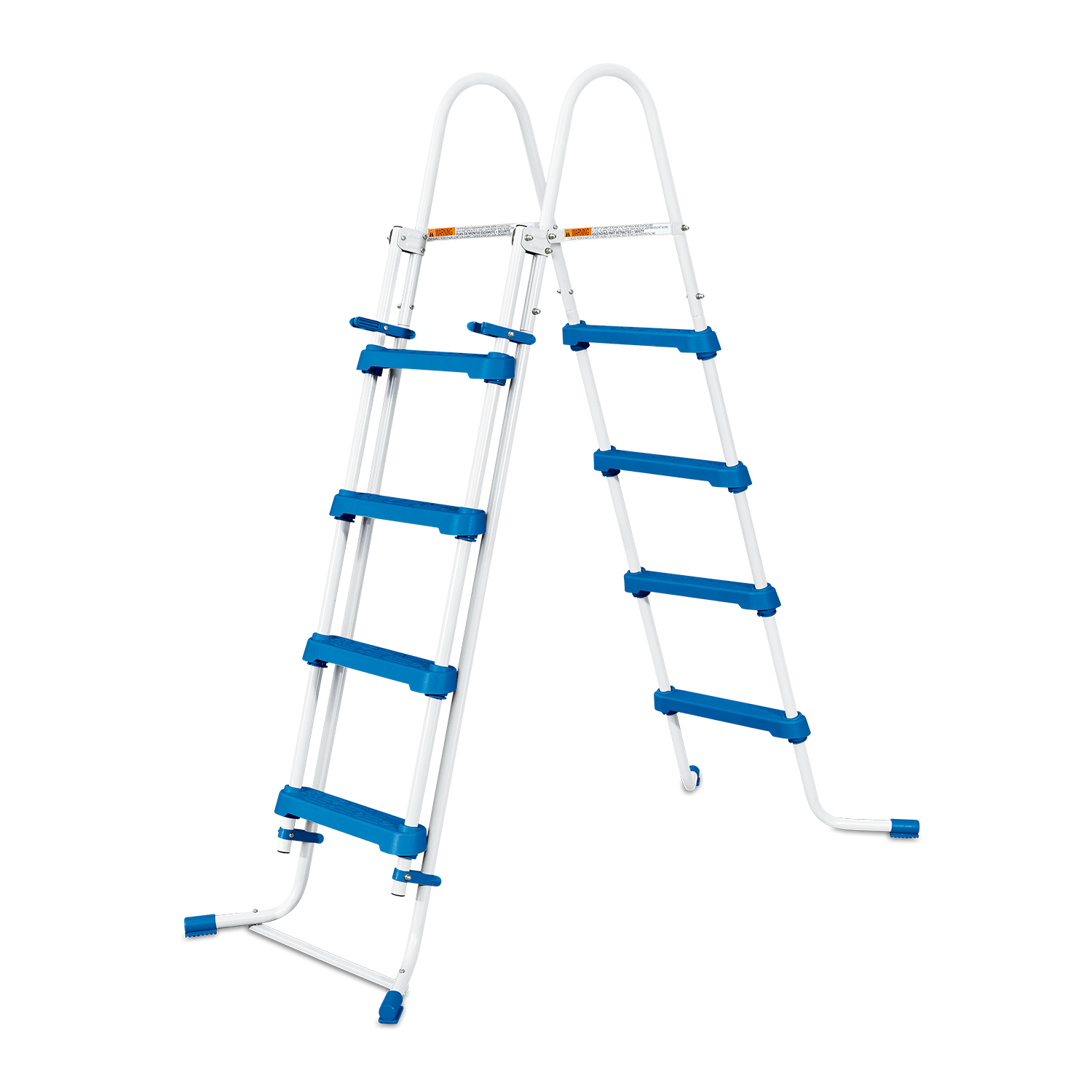 ELITE ovaler Metallrahmen-Pool - 6.10 x 3.66 x 1.22 m, mit Filterpumpe 12 V - 5.7 m³,Klappstufe, Abdeckung und Bodenplane