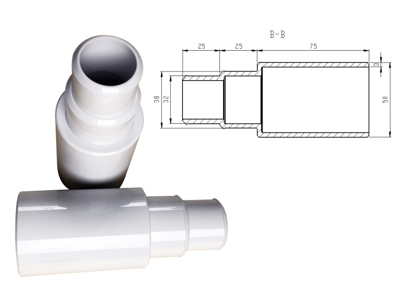Hose Reduction 38/32 mm für Heat Pumps (2 pcs)