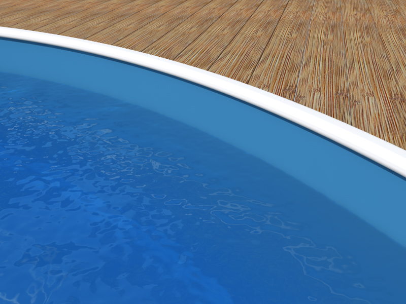 Azuro 3.6 x 0,9 m, weiß wall 0.3 mm, LAGOON liner 0.4 mm, no filter, cutouts - Skimmer + Inlet