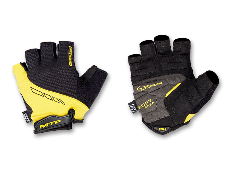 Gel cycling gloves, yellow size M