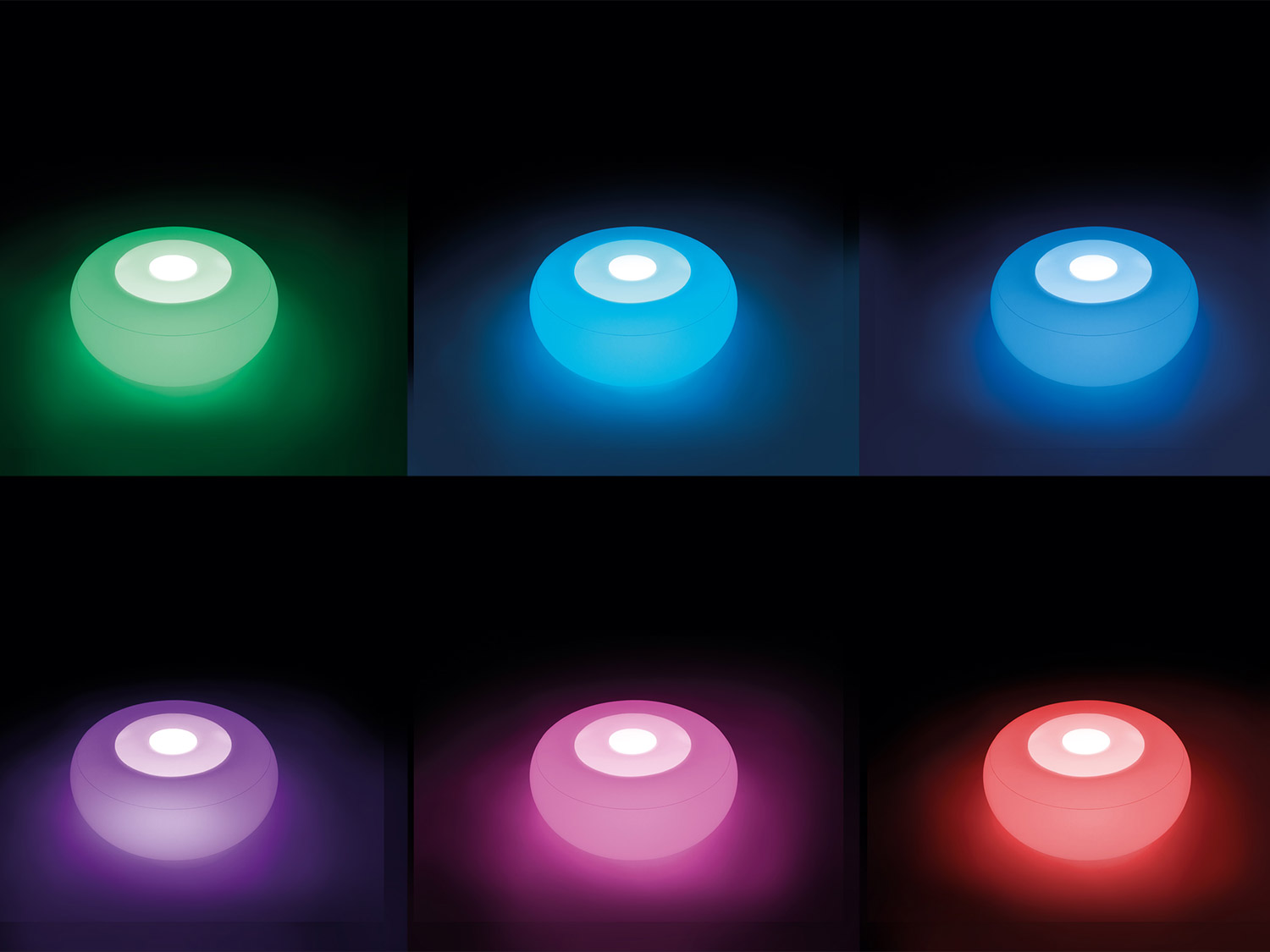 Floating LED light Ottoman