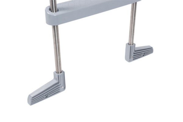 Azuro De Luxe Edelstahlleiter 3-steps - ANTHRACITE - für inground pool up to 1,20m Höhe