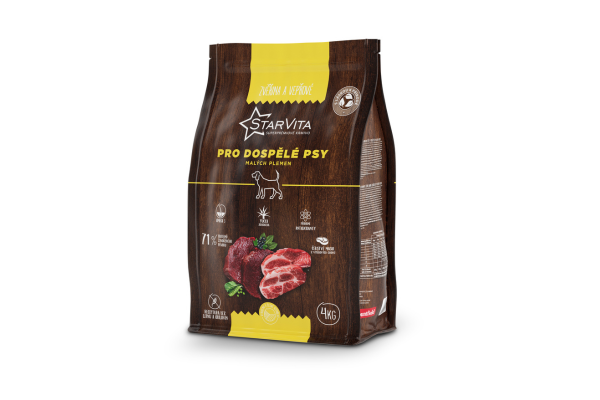 StarVita granules für adult dogs of small breeds 4kg (game&turkey)